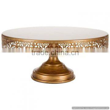 Copper Antique Round Metal Fancy Cake Stand