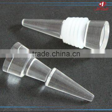 China Wholesale Personalize Fancy Crystal Clear Plastic Lucite Acrylic Wine Stopper photo-5