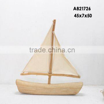 Nautical Decor Mini Wooden Craft Sailing Boat photo-5