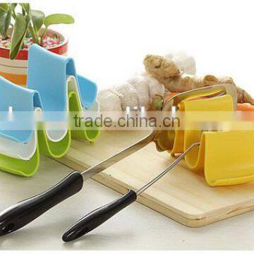 Wave Shape Kitchen Plastic Cooking Utensil Plastic Pot Pan Lid Stand Holder Rack photo-4