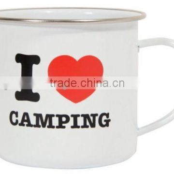 metal camping enamel mug