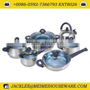 12pcs stainless steel cookware set