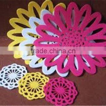 2017 Carved Painted Colorful Wooden Cup Coasters Set Made in China photo-1