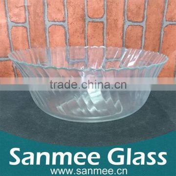 Large Capacity Glass Bowl Wholesale Heat Resistant Glass Bowl