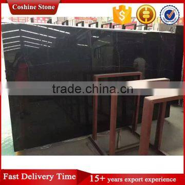 Black With White Vein Nero Marquina Marble Slab Price photo-3