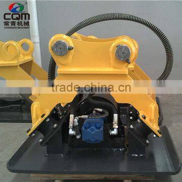 Excavator mounted hydraulic vibration compactor/hammer