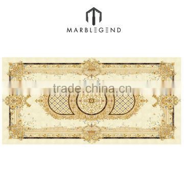 natural beautiful marble waterjet medallion carpet