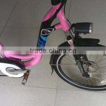 Newly Design 26inch Electric Bike 36V 250W Lithium Battery Power Electric City Bike for Lady photo-2