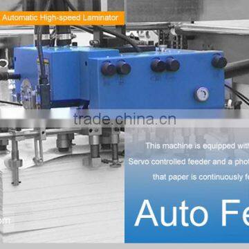 Automatic 120m/min Large Format Heated Roll Film Presswork Thermal Laminator Machine