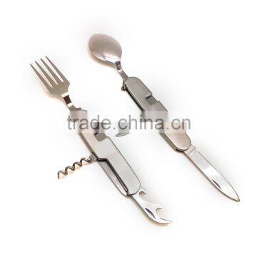 High Quality Stainless Steel Fork and Spoon Tool Set, 6 in 1 Fork and Spool Set photo-3