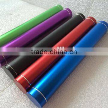 Wholesale 3600mAh Mini Aluminum Round Tube Power Bank Charger photo-4
