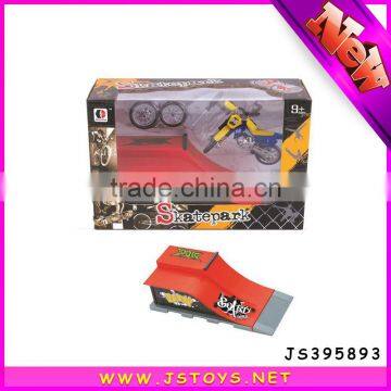 Finger Toys Mini Plastic Moto With Skatepark photo-5