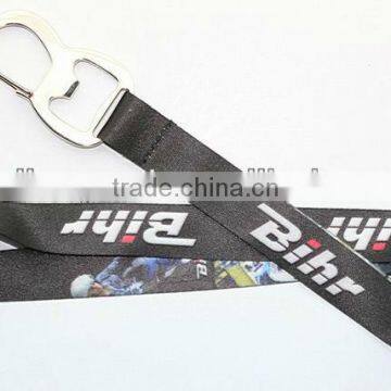 Promotional lanyard with bottle opener