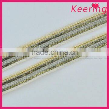 wholesale very popular gold chain ball trim decorative fashion tape WTPE-001