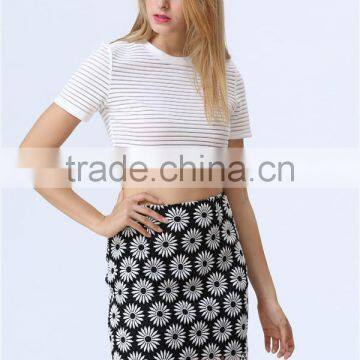 Latest Ladies Elegant Fashion Beautiful Daisy Crochet Lace Mini Skirt photo-4