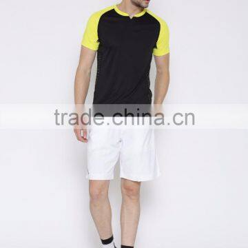 Men Black Solid Round Neck T-Shirt Solid Tee With Custom Printed Detail Summer Quick Dry Sport Tee photo-5