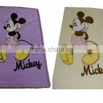 Hot Selling Custom Design Soft Non-toxic 100% Polyester Baby Blanket