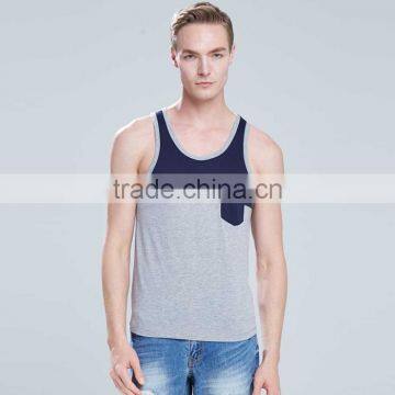 Fashionable Contrast Pocket Mens Vests Wholesale photo-1