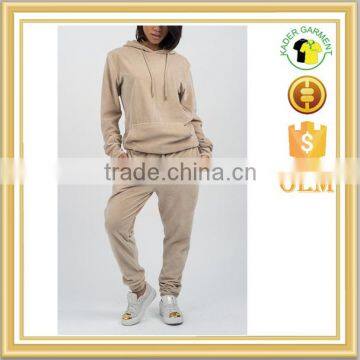 custom women tracksuit hoodies and pants high quality velvet tracksuit