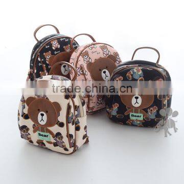 S66046A Cartoon Bear Kids Baby's Bags School Backpack For Child photo-2