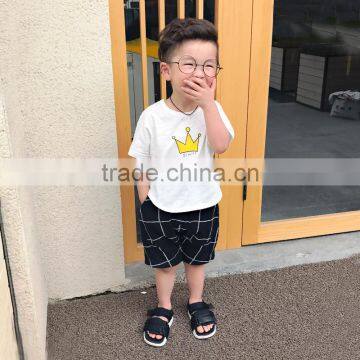 S17138A High Quality Plaid Shorts New Summer Boys Pants photo-3