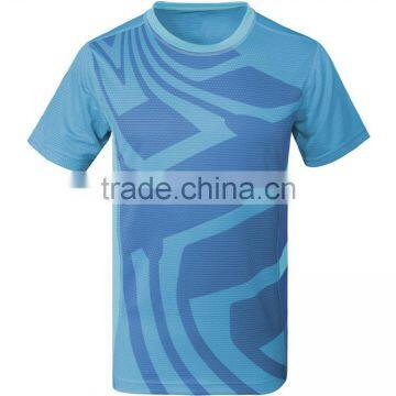 New Fashion Design Short Sleeve Quick Dry Sportswear Running T shirt 100% Polyester Shirt Plain