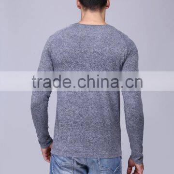 Mens Seamless Running Clothing Long Sleeve Tshirts photo-2