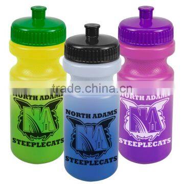 USA Made 21 oz Color Change Bike Bottle - changes color with ice cold liquids, BPA-free and comes with your logo