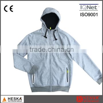 Custom hot sale hooded sweatshirt knitting fabric cotton fleece jacket for men