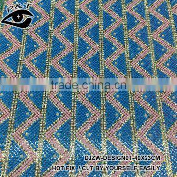 Wholesale Transparency Base Rhinestone Sheet Crystal Trim 23x40cm/sheet DIY Beaded Applique Bag /shoe Rhinestone Adhesive photo-2