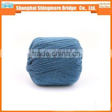 China Knitting Yarn Supplier Hot Sales High Standard Yarn Cotton Polyester Lurex With 50gram Balls photo-4