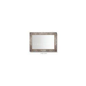 Square Art Decorative Glass Framed Mirrors 13mm With Curve Glass , 3D Effect