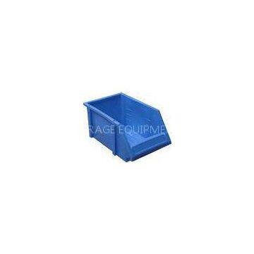 Blue Plastic Turnover Box Warehouse Equipments for  light duty shelf rack