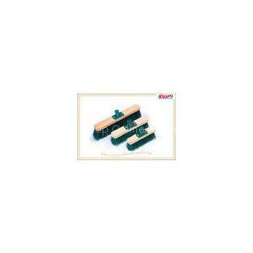 Green PP Screw Wooden Sweeping Brooms Durable Push Broom 23cm