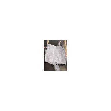 Four-panel 600KG conductive big bag , White polypropylene big Bulk Bag