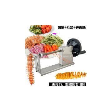 manual Whirlwind Twist hot dog potato machine Tornado potato slicer  automatic Spiral potato cutter