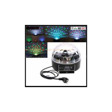Newest Most Popular Cheap Auto Full Color 6x3W LED Crystal Magic Ball Stage Light For Disco Club