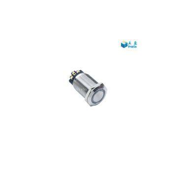 19mm Metal Waterproof 5 Led Colors Illuminated Tact Switches photo-3