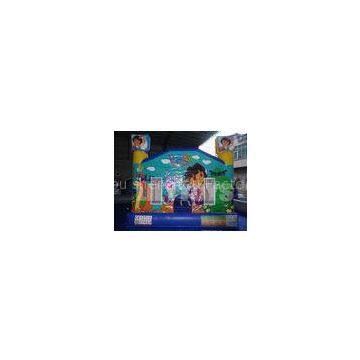 1500D PVC Safe Commercial Inflatable Bouncers UV-Resistance / High Temperature