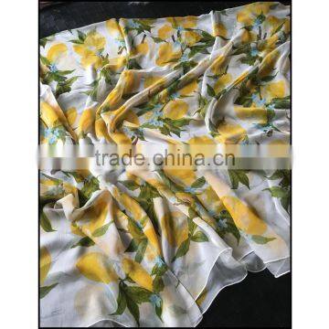 digital print infinity wrinkle chiffon scarf