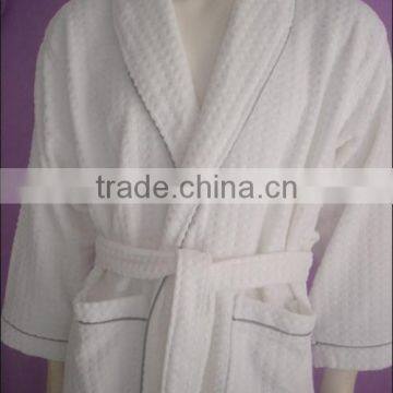 warm sexy women cotton waffle hotel bathrobe