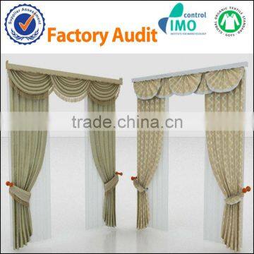 Polyester fabric supplier hotel household curtain fabric