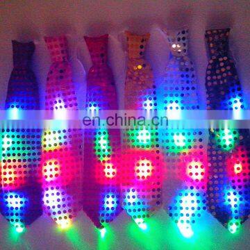 Color Changing Colorful Sequin Neck Led Tie photo-2
