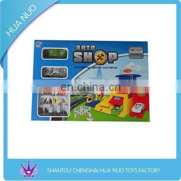 Cheap plastic slip car auto shop toy