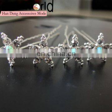 crystal women bun wedding decorative hairpin hair pin sticks