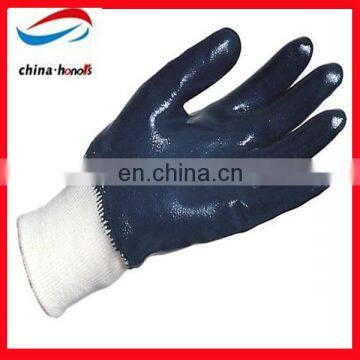 nitrile chemical resistant glove,nitrile coated gloves