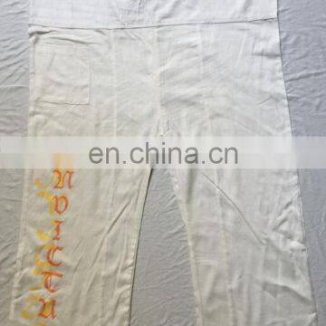 Wholesale 50%linen 50%cotton Loose Fitted Yoga Printed Thai Pants photo-3