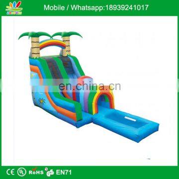 Inflatable Funnel Tunnel Water Slide with Pool