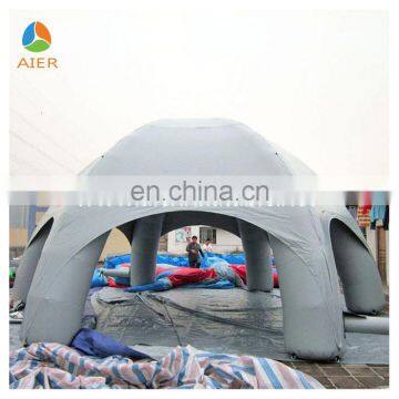 Outdoor Grey Inflatable Canopy,6 Spider Pillars Inflatable Dome Tent