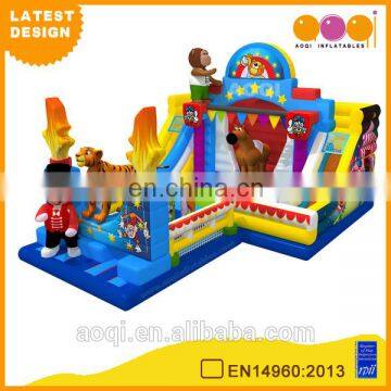 2015 AOQI latest design cheap circus show inflatable fun city for sale